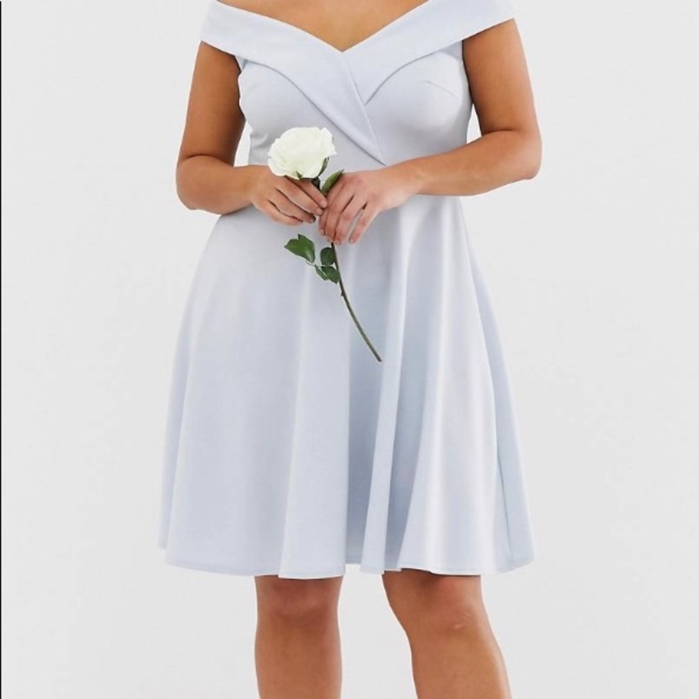 ASOS plus-size bridesmaid dress
